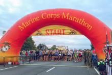 Marine Corp Marathon Starting Area